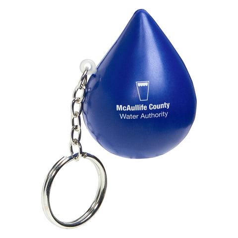 Blue Flame/Water Droplet Stress Reliever Key Ring (8800)