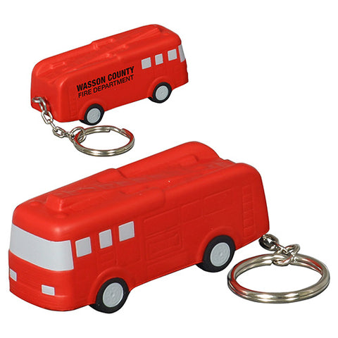 Fire Truck Stress Reliever Key Ring (8830)