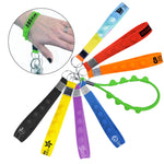 Push Pop Stress Reliever Wristband with Keyring (8520)