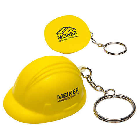 Hard Hat Stress Reliever Key Ring (8820)