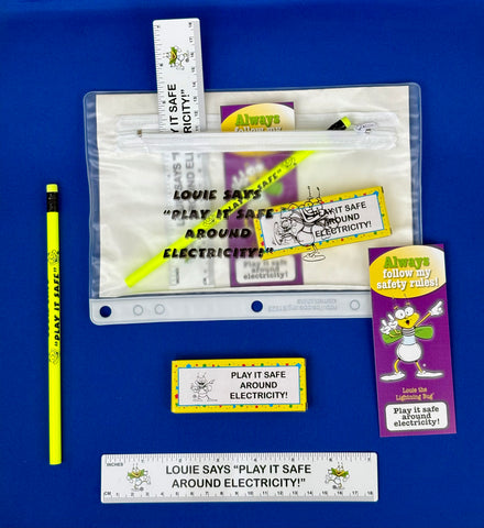 Stuffed Louie School Binder Pouch NO LOGO, pack of 50 (2840)