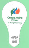 Custom LED Bulb Shaped Seed Card with Logo (4743)