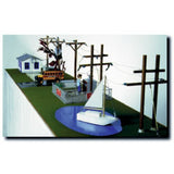 Power Town 8 Foot Model With Lake Scene (1511)
