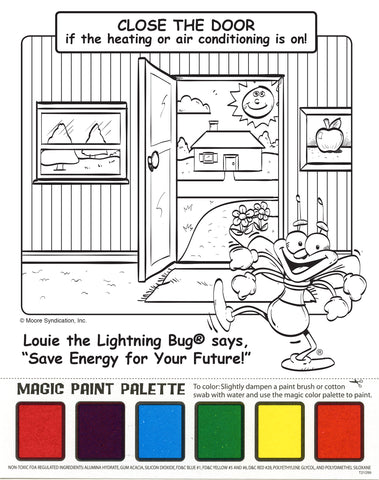 Louie Energy Efficiency Paint Sheet With Logo (3591)