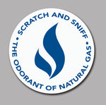 Natural Gas Scratch and Sniff Sticker, Roll of 1000 (4310)
