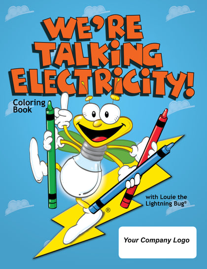 We're Talking Electricity Coloring Books WITH LOGO - Case of 250 (3721)
